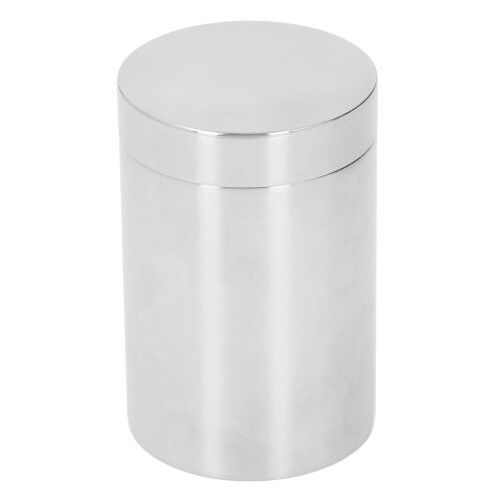 Thickened Round Stainless Steel Tea Tin 401g Sealing Storage 2