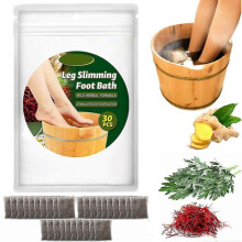(30 pcs) Lymphatic Drainage Ginger Foot Soak, Leg Slimming Foot Bath, Wormwood Foot Bath, Ginger Foot Bath Bag, Foot Reflexology Spa Relax Massage
