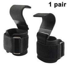 1 Pair Weight Lifting Wrist Hooks Straps Compatible with Grip Support - Deadlift Gloves An