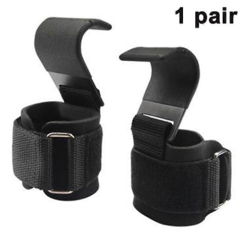 1 Pair Weight Lifting Wrist Hooks Straps Compatible with Grip Support - Deadlift Gloves An