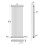 AICA (1500x560mm 3 Column) Traditional Cast Iron Radiator White 3