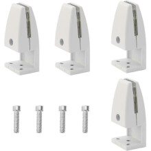 4 Pack Desk Divider Clips, Aluminum Alloy Sneeze Guard Clips, Classroom Privacy Panel Clips (5-20mm)