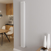 (1800x200mm 3 Column) Traditional Cast Iron Radiator White