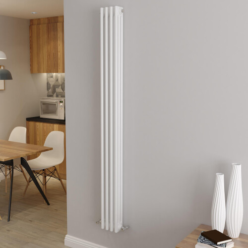 AICA (1800x200mm 3 Column) Traditional Cast Iron Radiator White