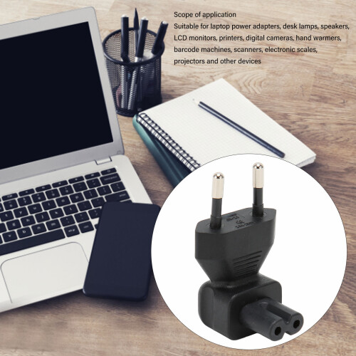 5 Stück IEC320 C7 Netzadapter, männlich auf weiblich, Elbogenstecker, Power-Plug-Adapter 2