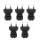 5 Stück IEC320 C7 Netzadapter, männlich auf weiblich, Elbogenstecker, Power-Plug-Adapter 14