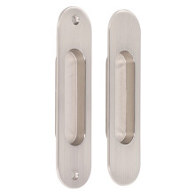 Schiebetürgriff-Set, glatte Oberfläche, Aluminiumlegierung, Kleiderschranktür, Fingerstabiler Einlassgriff