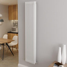 (1800x380mm 3 Column) Traditional Cast Iron Radiator White