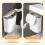 Living And Home 9L Hanging Wall-mounted Rubbish Bin With Lid for Kitchen Bathroom 4