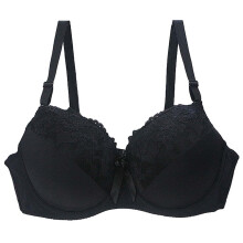 Women's Underwear Nursing Lace Bra BCDE Cup, Black, Plus-Size, Size 95C (EU 75-100)