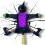 Crashing Witch Into Tree for Halloween Decoration, Crashed Witch, Hanging Halloween Witch Props for Outdoor 1