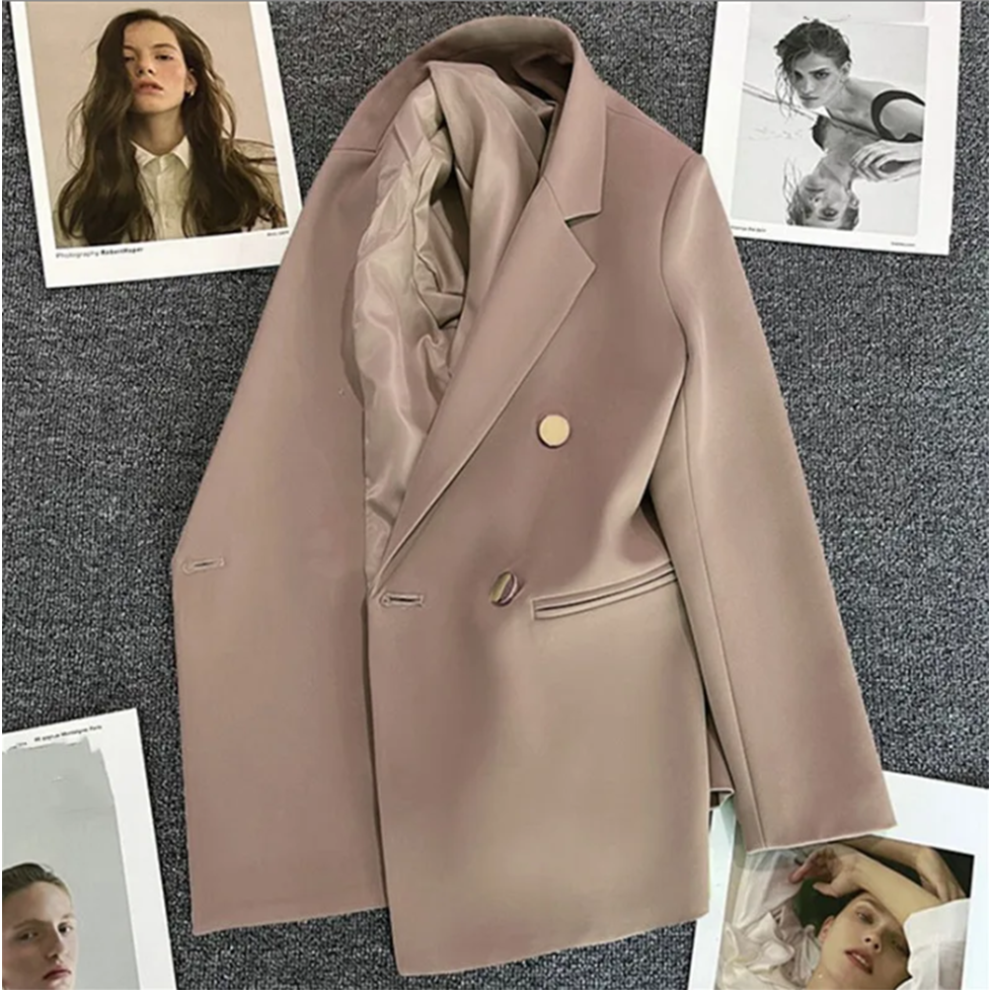 (M)Women Casual Coat Double Breasted Elegant Office Lady BlazersSuit-image-OPC-PJGNCKX-NEW