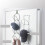 5Pcs Punch-Free Black Iron Hat Rack Multi-Layer Storage Organizer 3