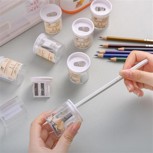 Pencil Sharpener Transparent Eyeliner Sharpener Eyebrow Pencil Sharpener Portable Lipstick Crayon Cutter 2