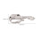 24-in-1 Edelstahl-Schlüsselanhänger-Multitool Silber 2