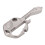 24-in-1 Edelstahl-Schlüsselanhänger-Multitool Silber 16