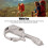 24-in-1 Edelstahl-Schlüsselanhänger-Multitool Silber 6