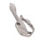 24-in-1 Edelstahl-Schlüsselanhänger-Multitool Silber 8