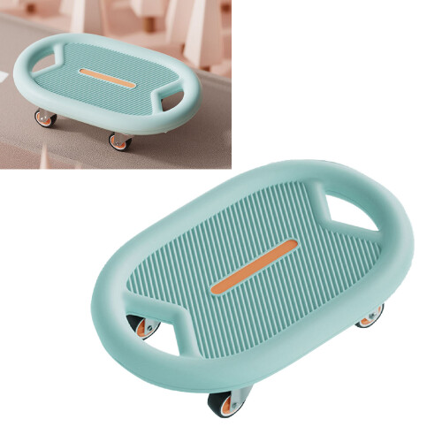 Bauchfitness-Skateboard Blau Einheitsgröße 2