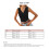 L Schwarzes Spitzentanktop mit V-Ausschnitt 65% Baumwolle 35% Polyester 2