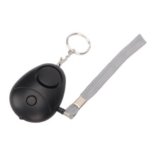 Sicherer, lauter Personalalarm tragbar 130DB Notfall-Sicherheitsalarm mit LED-Leuchten für Frauen, Männer, Kinder und Senioren, schwarz