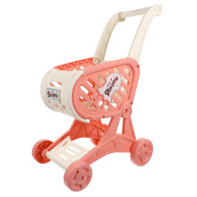 Simulated Shopping Cart for Supermarket Trolley One Piece Plastic With Accessories for Imaginative Play for Boys