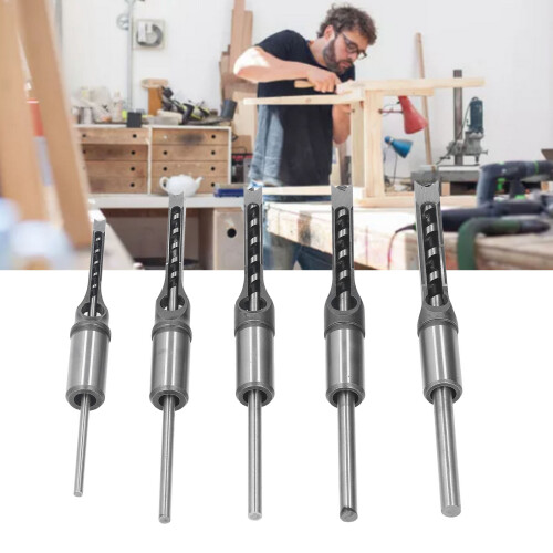 5 Stück HSS Vierkantbohrer-Set 1/4–1/2 Zoll