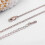 Classic Jewelry Flat Rose Gold-plate Chain Link Chain Accessory Gift 1