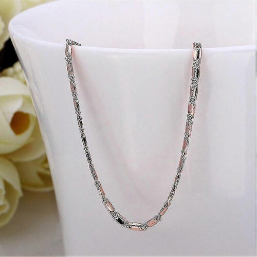 Classic Jewelry Flat Rose Gold-plate Chain Link Chain Accessory Gift 2