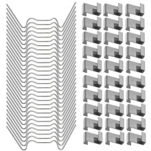 100pcs Greenhouse Clips for Glass Greenhouse Window Clips Glass Pane Fixings Clips