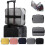 (Black) Multifunctional Waterproof Document Two-Layer Lockable Storage Bag 1