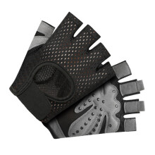 2er-Pack Halbfinger-Handschuhe, rutschfest, Schwarz, Größe M