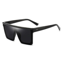 Square Oversized Sunglasses Fashion Flat Top Big Frame Shades