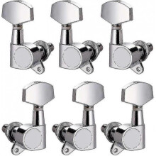 6pcs Guitar String Tuning Pegs 3l3r Chrome Tuners Guitar Machine Heads for Electric Guitar