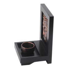 Buddha-Räucherstäbchenhalter Bronze Einheitsgröße Zen-Stein