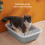 Teilgeschlossenes Katzenklo 463412 cm Grau 7