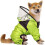 (XL, GREEN) Dog Hooded Raincoat with Transparent Cap 1