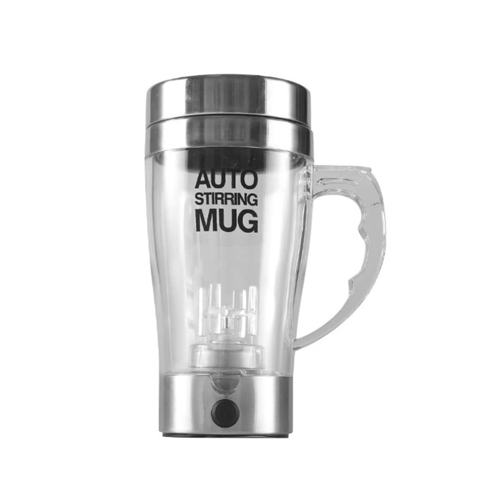 450 ml Electric Protein Shaker - Automatic Movement Vortex, BPA-Free, Leak-Proof, Battery-Operated With Handle