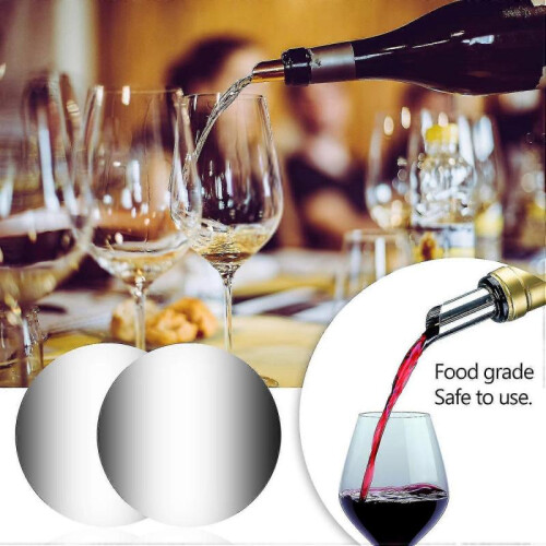 50pcs Wine Drop Stopping Pourer, Wine Pourer Discs 2