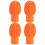 Drum Mute Tips Silicone Drumstick 4 Pack Orange Silent Practice Drum Accessories 1