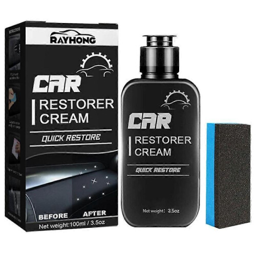 100ml Car Interior Refurbishment Agent Coating Plastic Panel Wax Dustproof Glazing Maintenance