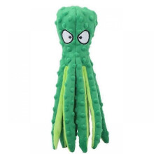 (Green) Octopus Squeaker Chew Animal Dog Toy