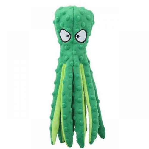 (Green) Octopus Squeaker Chew Animal Dog Toy