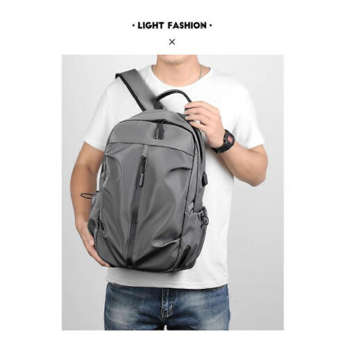 (Gray) Backpack Business Casual Computer Bag 2