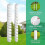(2pcs 4*40cm and 5*40cm) Plant Trunk Protector Against Squirrel and Mouse Gnawing Plastic 3