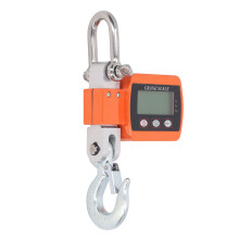 Orange Hängende Hakenwaage LCD HD Digitalanzeige Hochpräziser Sensors Elektronische Kränenwaage 1102 lb 500 kg