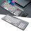 Wireless Bluetooth Keyboard Mouse Set with Round Keycaps for Gaming 15