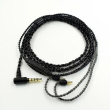 Audio Cable Upgrade Silver Plated Cord Wire for Ie40 Pro Headphones Headset with Microphone Volume Control