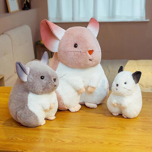 (35cm, White) Cute Hamster Doll Plush Toy Gift for Children