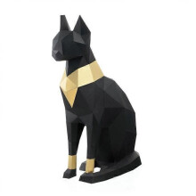 Cat Bastet Egypt 3D Paper Model Animal Figure Puzzle